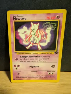 Mewtwo No.3 WOTC Black Star Promo Pokemon Card - Image 1