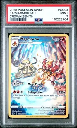 PSA 9 - Mint - Magmortar Galarian Gallery Crown Zenith GG03/GG70 Pokemon Card - Image 5