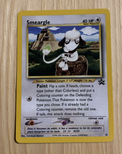 SMEARGLE 2001 POKEMON BLACK STAR PROMO CARD #32 NM - Image 1