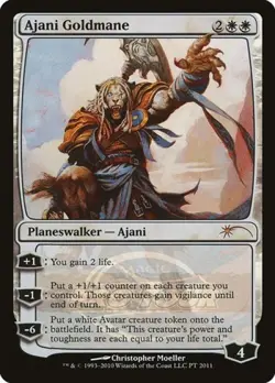 Ajani Goldmane (2011 Pro Tour) -Foil Light Play MTG Promos: Pro Tour - Image 1