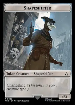 1x MTG - Shapeshifter Token - #02 (for Black Market Connects) - Assassin's Creed - Image 1