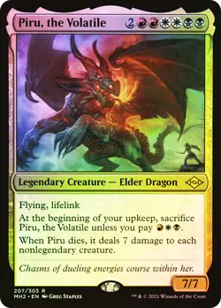 MTG FOIL Piru, the Volatile - Modern Horizons 2 #207 - Image 1