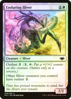 MTG FOIL Enduring Sliver - Modern Horizons #6 - Image 1