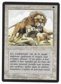 ►Magic-Style◄ MTG - Savannah Lions - French Revised FBB - EX+ - Image 1