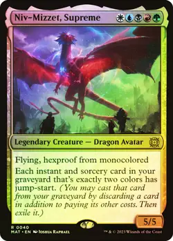 MTG FOIL Niv-Mizzet, Supreme - March of the Machine: The Aftermath #040 - Image 1