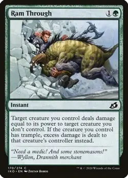 Magic: The Gathering Ram Through 170 Common Foil NM IKO - Image 1