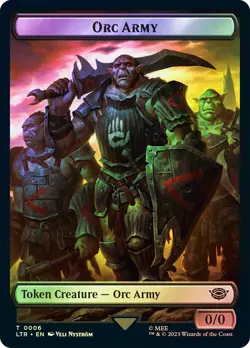 MTG FOIL {Food Token} (#011) // {Orc Army Token} (#006) - The Lord of the Rings - Image 2