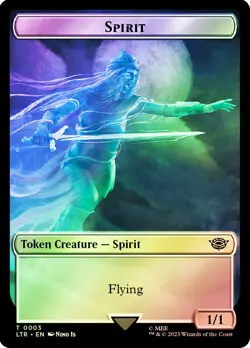MTG FOIL {Food Token} (#011) // {Spirit Token} - The Lord of the Rings #T11T03 - Image 2
