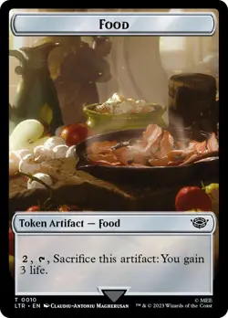 MTG {Food Token} (#010) // {Soldier Token} - The Lord of the Rings # - Image 1