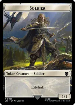 MTG {Food Token} (#010) // {Soldier Token} - The Lord of the Rings # - Image 2