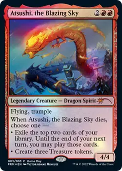 Atsushi, the Blazing Sky - Game Day & Store Championship Promos (GAME) Foil - Image 1