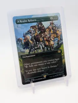 MTG - A Realm Reborn - Borderless Chocobo Track Foil #566 FIN NM - Image 1