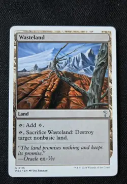 MTG - Wasteland - Mystery Booster 2 - Near Mint Uncommon - MB2 #115 Non Foil - Image 1