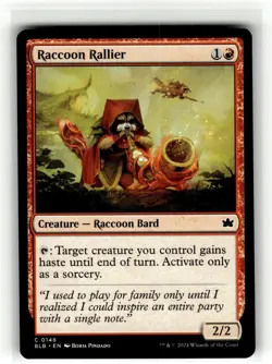RACCOON RALLIER Bloomburrow #148 BLB(NM+)(MTG) - Image 1