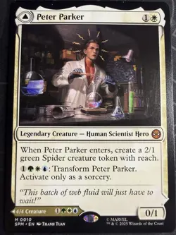 Magic: The Gathering MTG Spider-Man Amazing Spider-man/Peter Parker Mythic Rare - Image 2