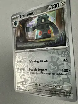 Pokemon TCG * SV Surging Sparks * 127/191 Bronzong Common * REVERSE HOLO * NM - Image 2