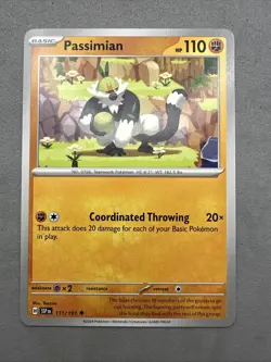 Pokemon TCG * SV Surging Sparks 111/191 Passimian Uncommon * FRESH PK - Image 1
