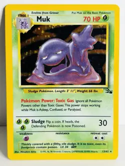 Pokemon Fossil Set HOLO - Muk 13/62 - Image 1