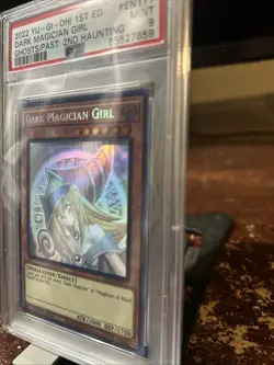 PSA 9 Dark Magician Girl (Ghost Rare) Ghosts from the Past 2 1st Edition YuGiOh - Image 2