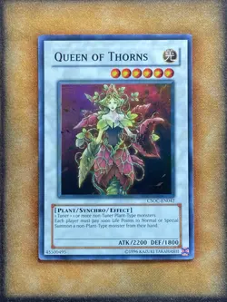 Yugioh Queen of Thorns CSOC-EN042 Super Rare MP - Image 1