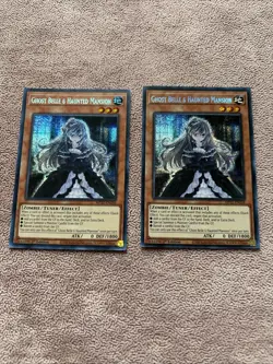 Yugioh 2x Ghost Belle & Haunted Mansion MP22-EN258 2022 2 Copies Included ! - Image 2