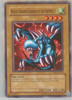 Yu-Gi-Oh 1 Winged Dragon, Guardian of the Fortress #1 #DB1-EN141 NM or Better - Image 1