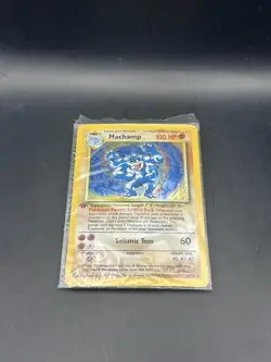 Pokemon TCG Machamp Holo Rare Card Base Set 8/102, 1st Edition, Factory Sealed - Image 4