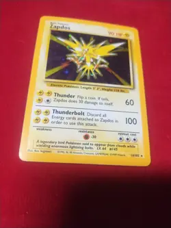 Zapdos - 16/102 - Pokemon Base Set Unlimited Holo Rare Card WOTC HP - Image 1