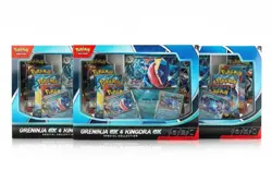 3x Pokemon Trading Card Game Greninja ex and Kingdra ex Special Collection Box - Image 1