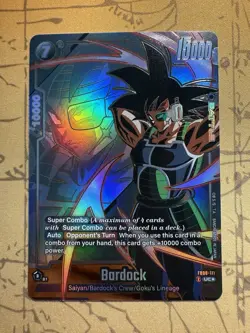 Bardock FB08-111 Gold Alternate Art Saiyan's Pride Dragon Ball English Card Fusi - Image 1
