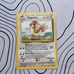 Pokemon TCG Pidgeotto Base Set, Regular Rare Card 22/102 - Image 1