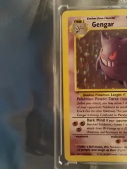 Pokemon Gengar TCG Fossil Holo Unlimited Rare Card 5/62 1999 - Image 3