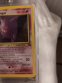 Pokemon Gengar TCG Fossil Holo Unlimited Rare Card 5/62 1999 - Image 4