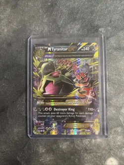 Pokemon TCG Mega M Tyranitar EX Holo Ultra Rare Card Ancient Origins 43 MP - Image 1