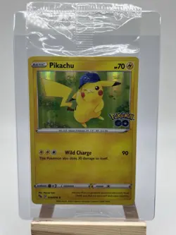 2022 Pokemon GO Pikachu Holo Promo Card 028/078 New Sealed - Image 1