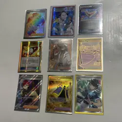 Pokemon Card Lot Full Art Trainers & Secret Rare Total Of 9 NM - Image 1