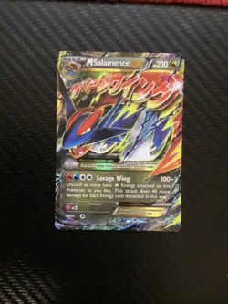 M Salamence EX Black Star Promo XY171 Regular Size Card - Pokemon - Mega MP - Image 1