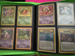 160 Vintage Pokemon Cards With Green VAULTX (4pocket) PC BINDER - Image 5