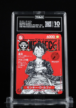 One Piece Card Magazine Vol.20 Monkey D. Luffy Promo TAG 10 (SCORE 981) - Image 1