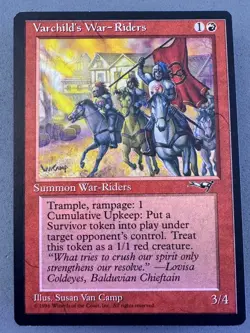 Varchild's War-Riders Alliances MTG-Never Played NM-Vintage Magic the Gathering - Image 1