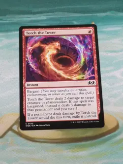 x1 Torch the Tower WOE MTG 153 COMMON M/NM 1x - Image 1