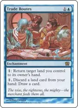 MTG Magic the Gathering Rare Trade Routes 8th edition NM - Image 1