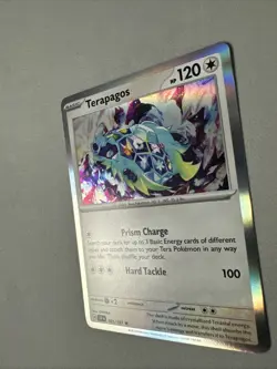 Pokemon TCG * SV Surging Sparks * 161/191 Terapagos Rare * HOLO * FRESH PK - Image 2