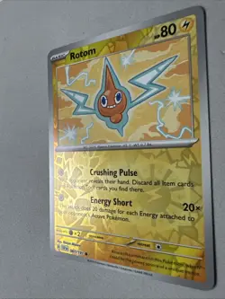 Pokemon TCG * SV Surging Sparks * 061/191 Rotom Common * REVERSE HOLO * FRESH PK - Image 2
