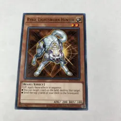 Yugioh Ryko, Lightsworn Hunter Sdli-en015 Realm Of Light Reprint Common - Image 1