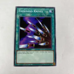 Yugioh Thousand Knives SBC1-ENG14 Streets of Battle City 1st Edition Common - Image 1