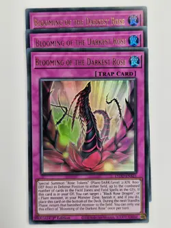 Yu Gi Oh - 3x L5DD-ENA25 Blooming of the Darkest Rose - Ultra Rare - Image 1