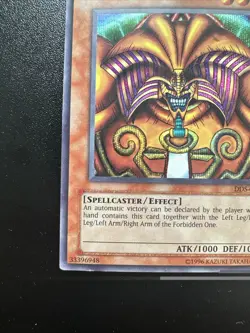 YuGiOh Exodia the Forbidden One DDS-003 Dark Duel Stories GBA Promo C - Image 4