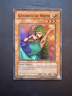 Yugioh Goddess Of Whim MP1-003 Super Rare LP - Image 1