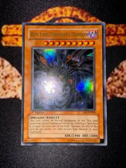 YUGIOH • RED EYES DARKNESS DRAGON • ULTRA RARE • SD1-EN001 • 1st EDITION • VLP - Image 5